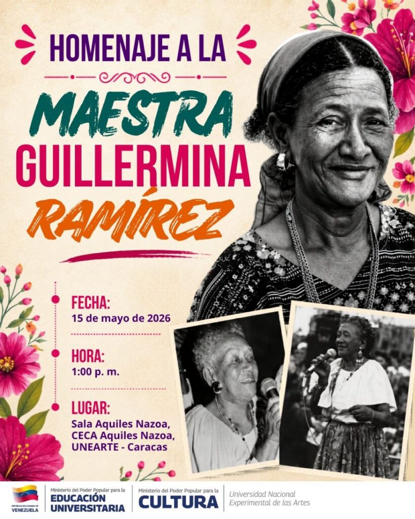 Homenaje a la maestra Guillermina Ramírez – Ministerio del Poder ...